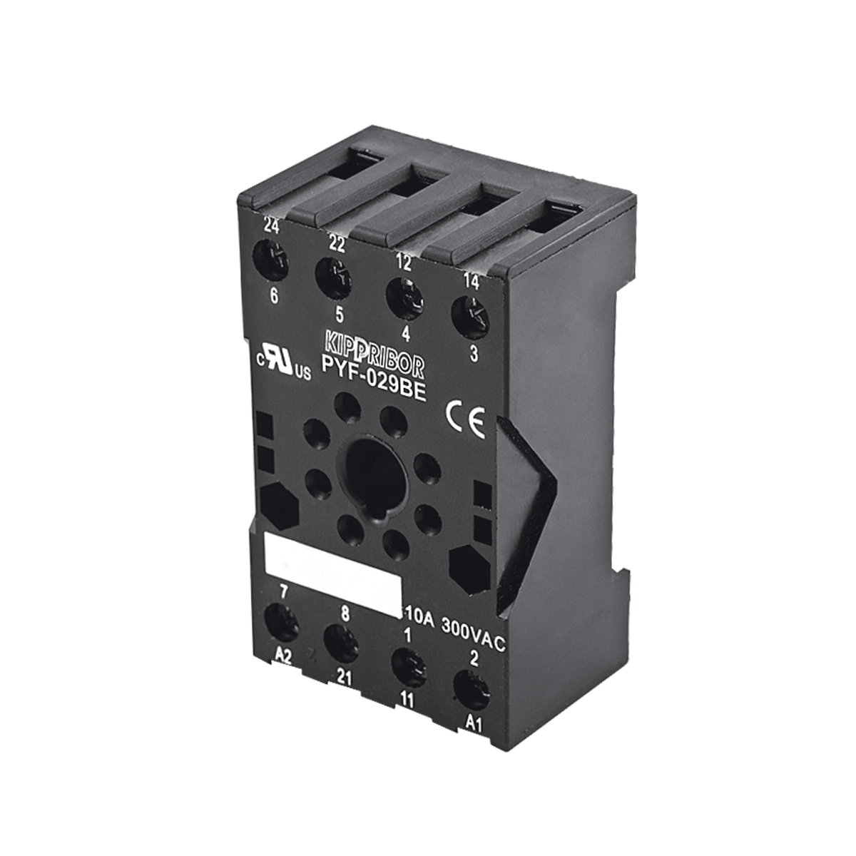 pyf_029be Монтажные колодки KIPPRIBOR PYF-029BE и PYF-039BE (для 2- и 3-контактных промежуточных реле серии RS)