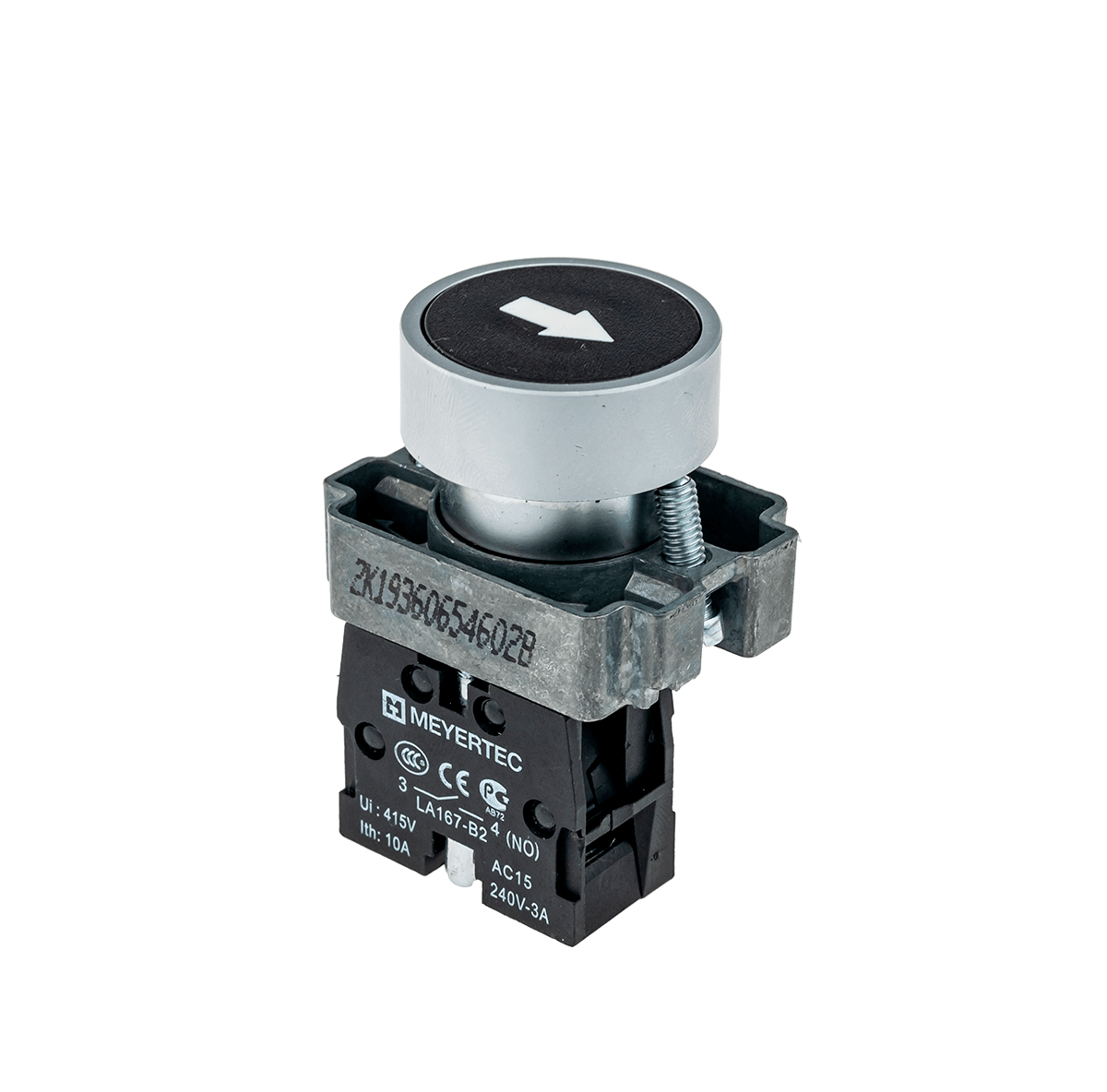 MTB2-BAZ11335 MTB2-BAZ11335 - Кнопка плоская "стрелка вверх", 1NO, металл