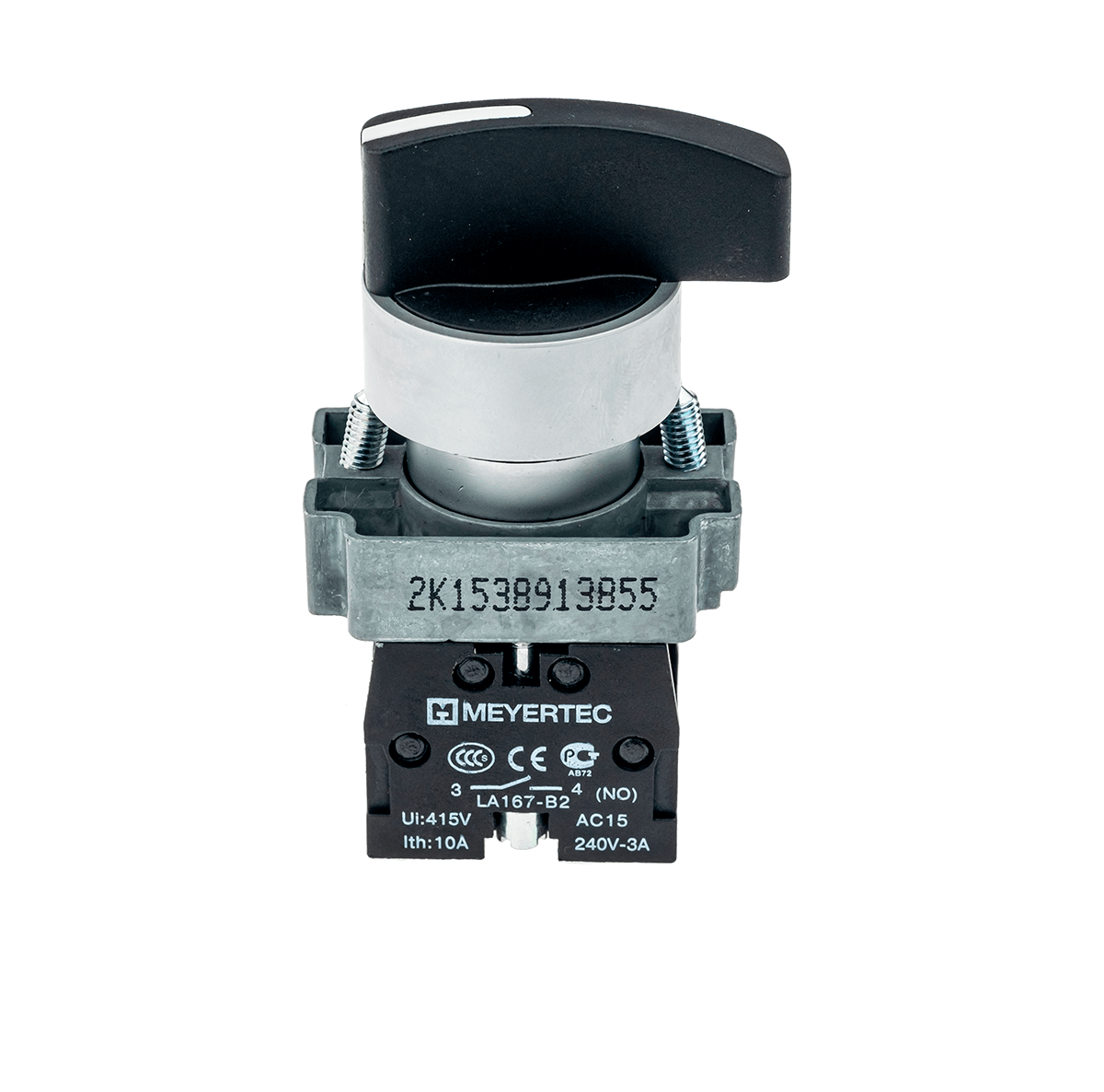 MTB2-BJZ114 MTB2-BJZ114 - Переключатель длинная ручка, 2 положения, 1NO, с возвратом