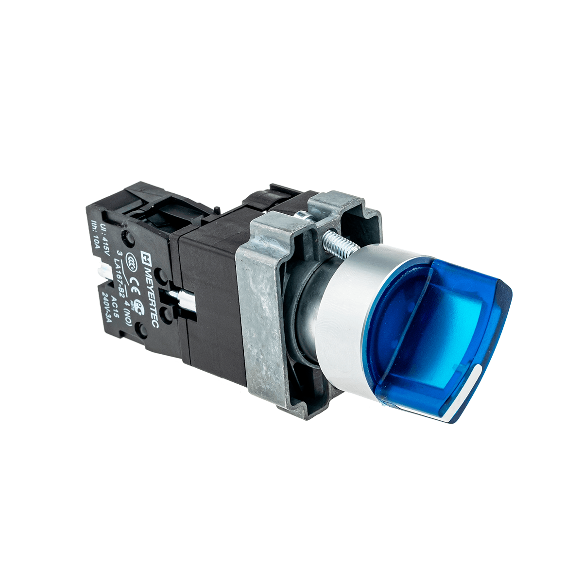 MTB2-BK3661 MTB2-BK3661 - Переключатель с подсветкой, с фиксацией, 24V AC/DC, синий, 3 положения, 1NO