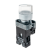 MTB2-BK3761 - Переключатель с подсветкой, с фиксацией, 24V AC/DC, белый, 3 положения, 1NO