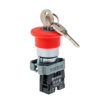 MTB2-BSZ1214 - Кнопка грибовидная, возврат поворотом, 1NC красный 40 мм