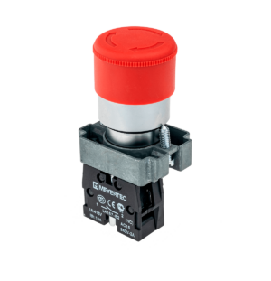 MTB2-BSZ1244 - Кнопка грибовидная, возврат поворотом, 1NC красный 30 мм