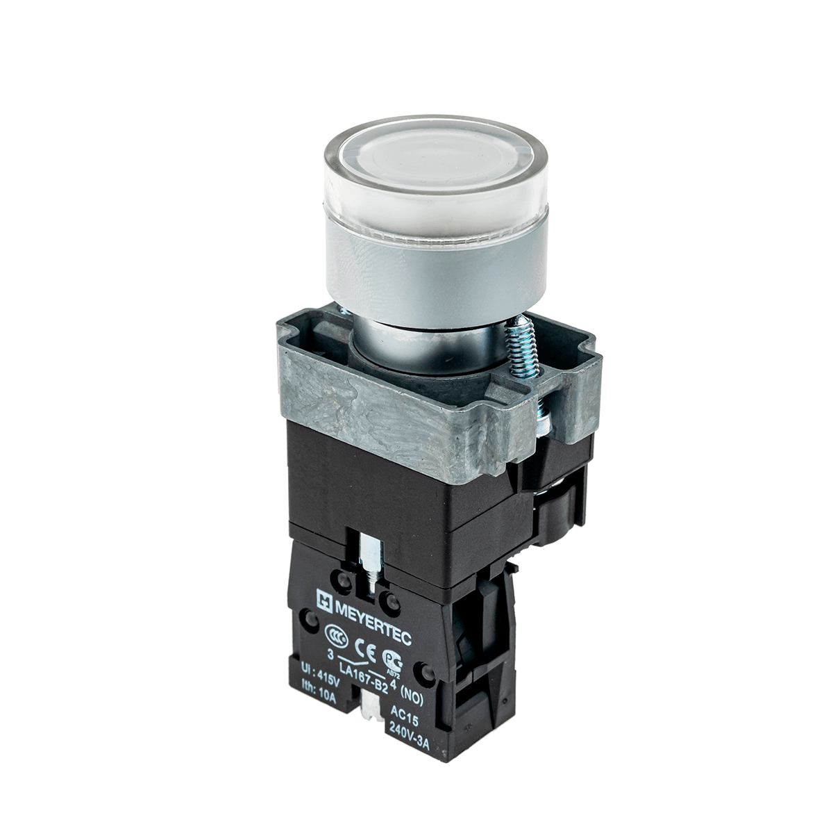 MTB2-BW3163 MTB2-BW3163 - Кнопка с подсветкой белая 220V 1NO