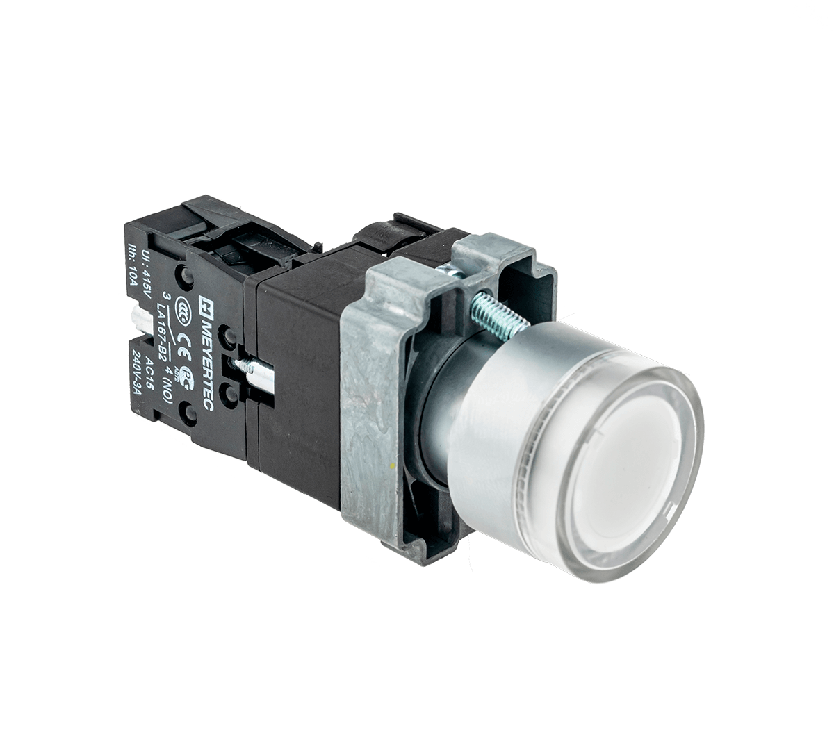 MTB2-BW3163 MTB2-BW3163 - Кнопка с подсветкой белая 220V 1NO