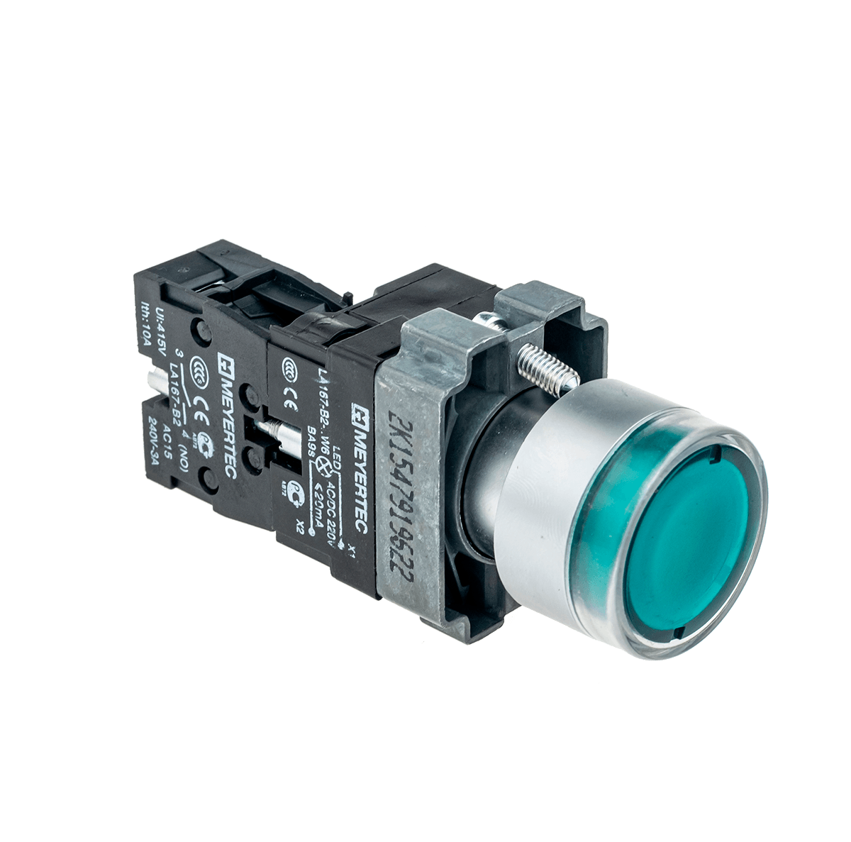 MTB2-BW3361 MTB2-BW3361 - Кнопка с подсветкой зеленая 24V 1NO