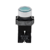 MTB2-BWF3361 - Кнопка  плоская зеленая с подсветкой, 220V AC/DC, 1NO, IP67, металл