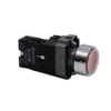 MTB2-BWF3472 - Кнопка плоская красная с подсветкой,  24V AC/DC, 1NС, IP67, металл