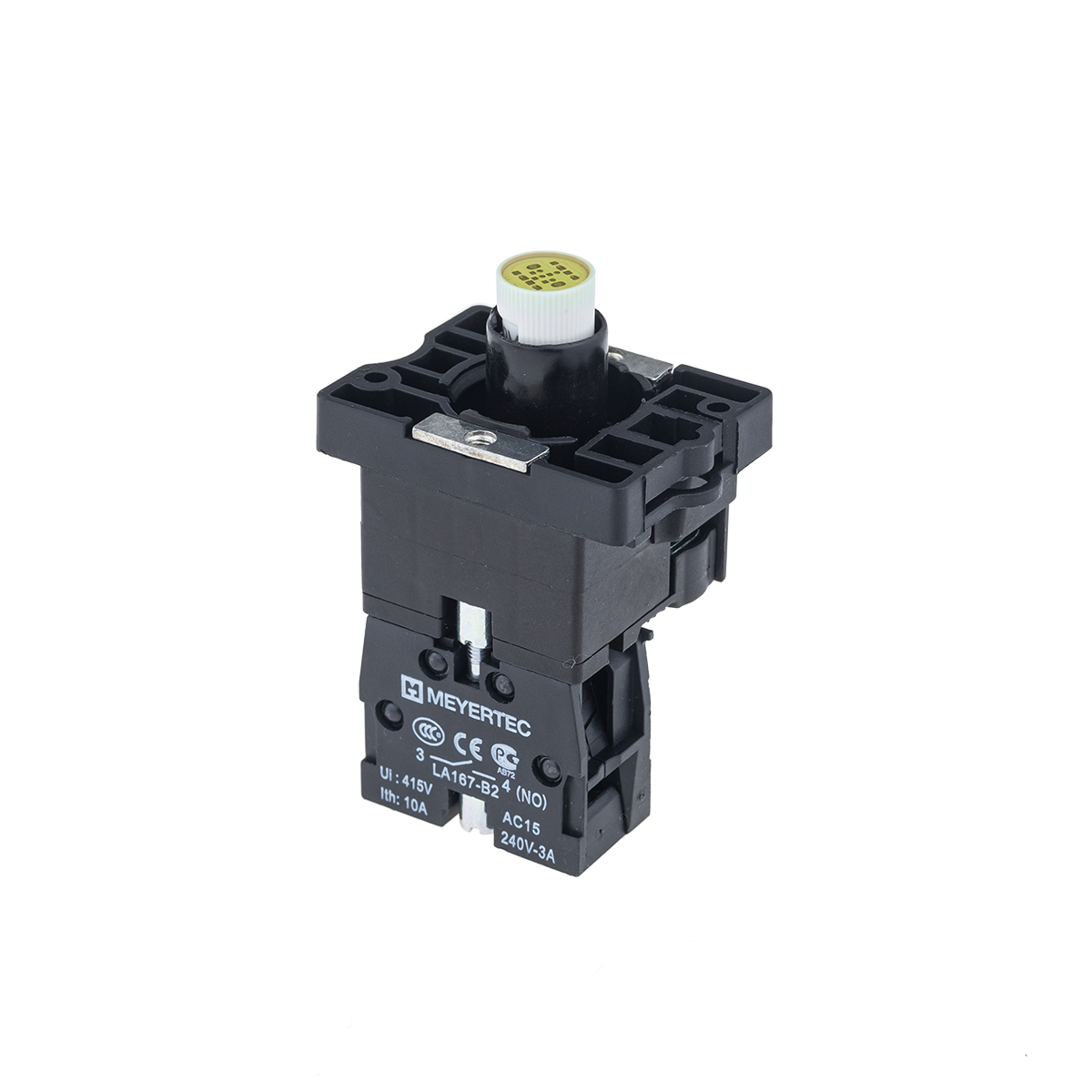 MTB2-EW615 MTB2-EW615 - Основание с подсветкой 1NO желтый 24V, пластик