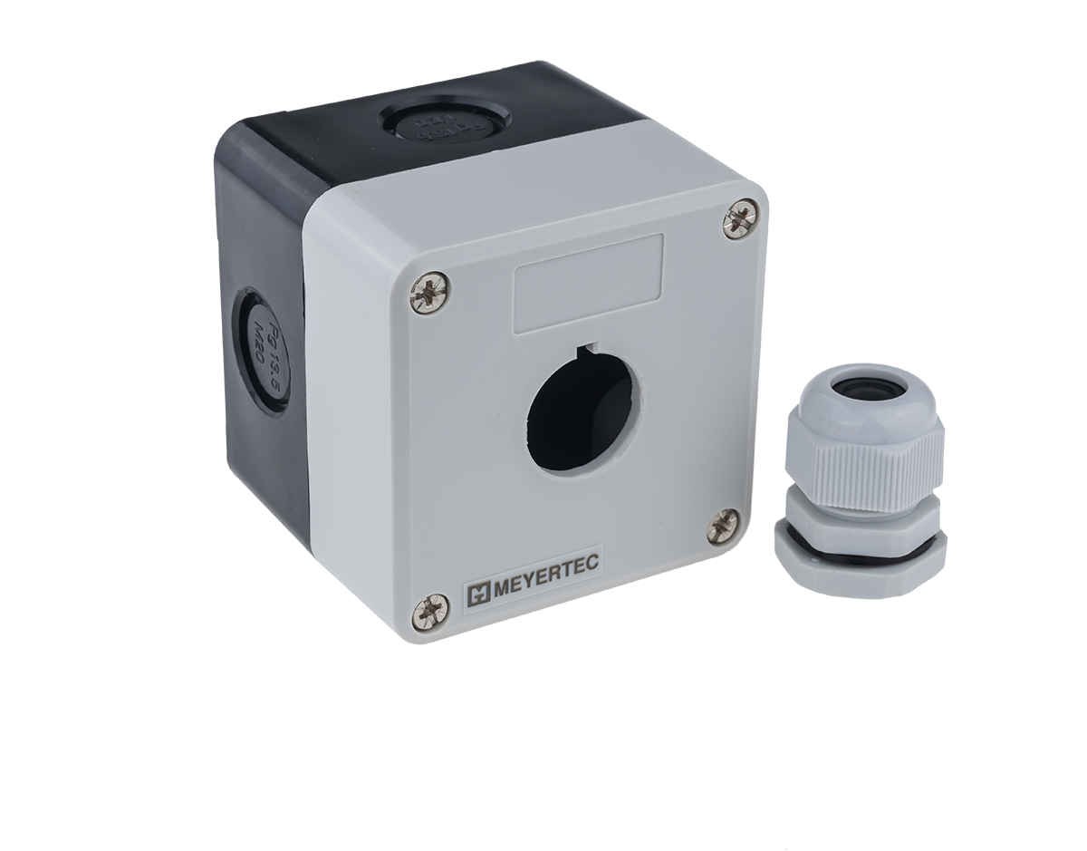 MTB2-PE1 MTB2-PE1 - Корпус кнопочного поста, 1 место, серый, IP54