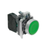 MTB4-BA31 - Кнопка плоская зеленая, 1NO, IP65, металл