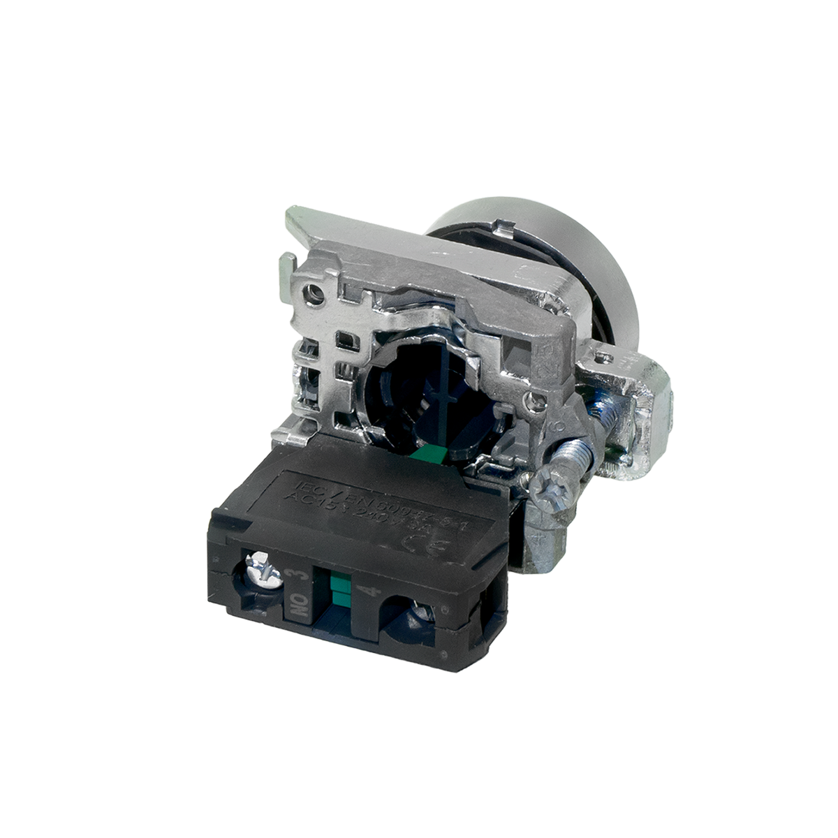 MTB4-BA31601 MTB4-BA31601 - Кнопка плоская зеленая, маркировка "START", 1NO, IP65, металл