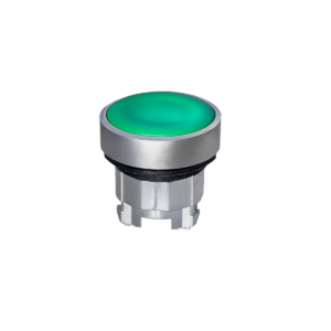 MTB4-BA3C - Головка кнопки, плоская, зеленая, IP65, металл