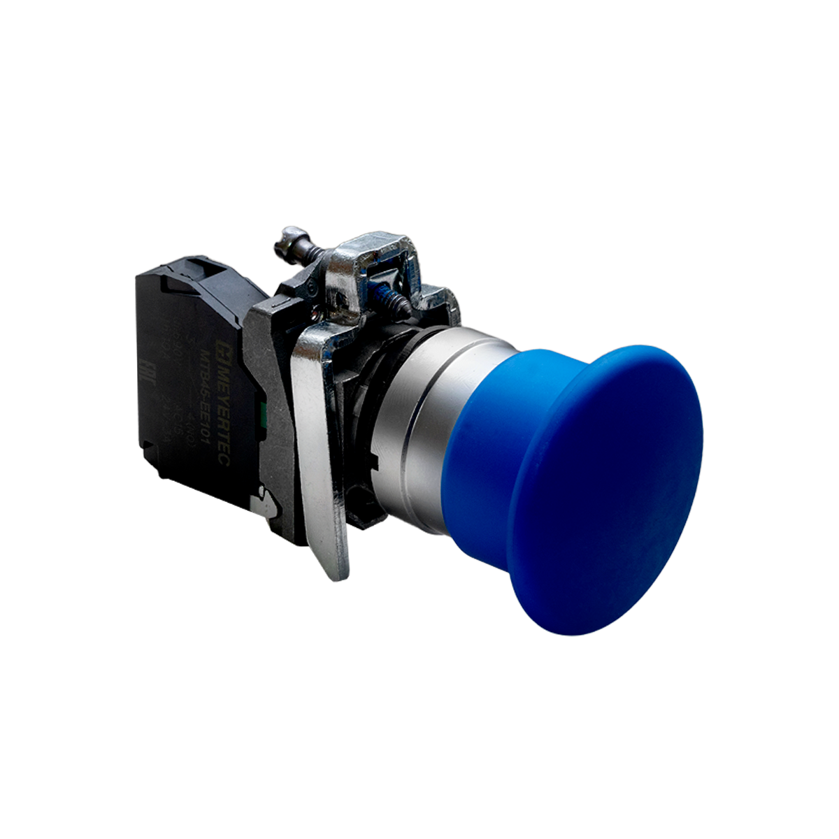 MTB4-BC61 MTB4-BC61 - Кнопка грибовидная синяя, 40 мм, пружиный возврат, 1NO, IP65, металл
