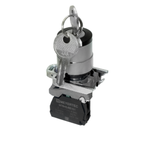 MTB4-BG21 - Переключатель с ключом на 2 положения с фиксацией, 1 выемка, 1NO, IP65, металл