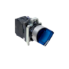 MTB4-BK26711 - Переключатель на 2 положения с фиксацией и подсветкой, синий, 1NO, 24V AC/DC, IP65, металл