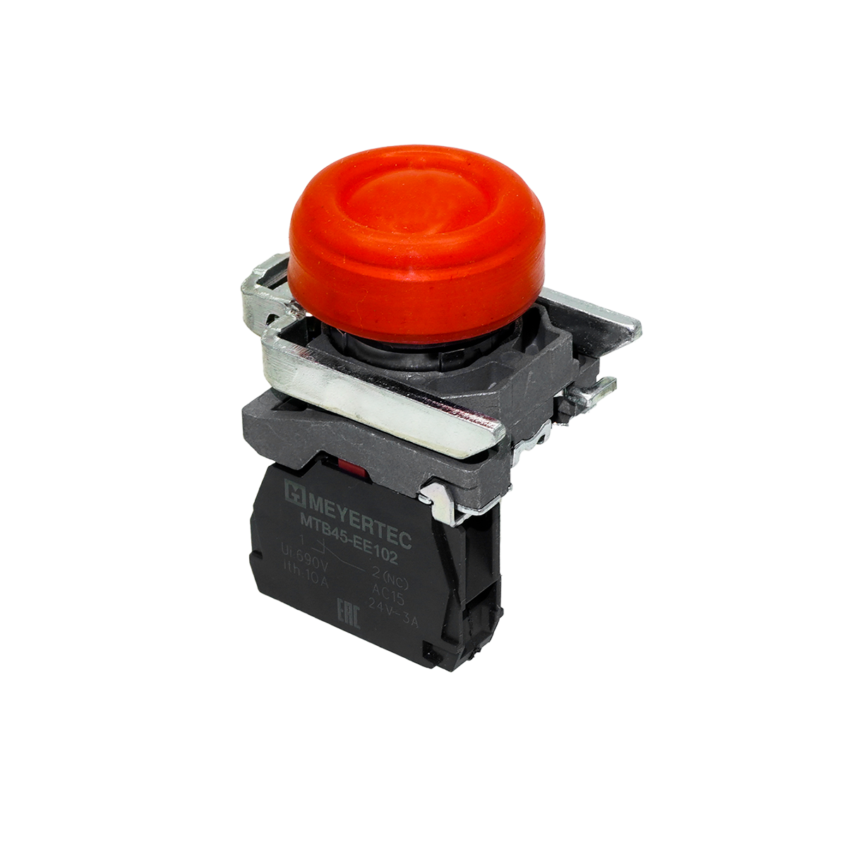 MTB4-BP42 MTB4-BP42 - Кнопка красная в кожухе, 1NС, IP66, металл