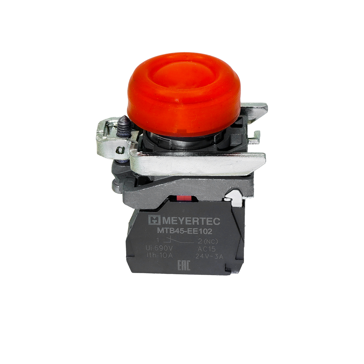 MTB4-BP42 MTB4-BP42 - Кнопка красная в кожухе, 1NС, IP66, металл