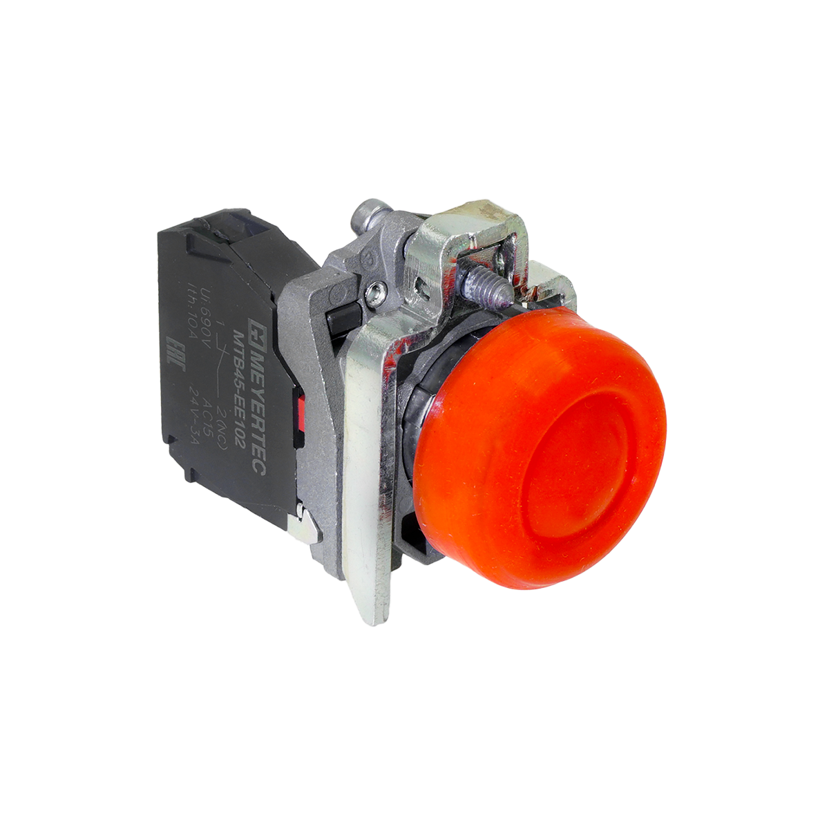 MTB4-BP42 MTB4-BP42 - Кнопка красная в кожухе, 1NС, IP66, металл