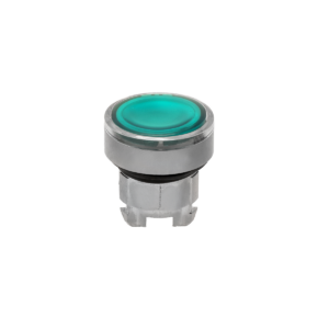 MTB4-BW336C - Головка кнопки с подсветкой, зеленая, IP65, металл