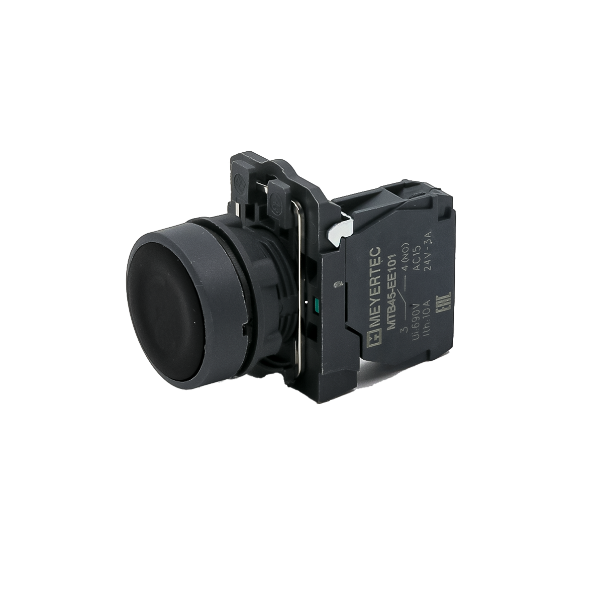 MTB5-AA21 MTB5-AA21 - Кнопка плоская черная, 1NO, IP65, пластик