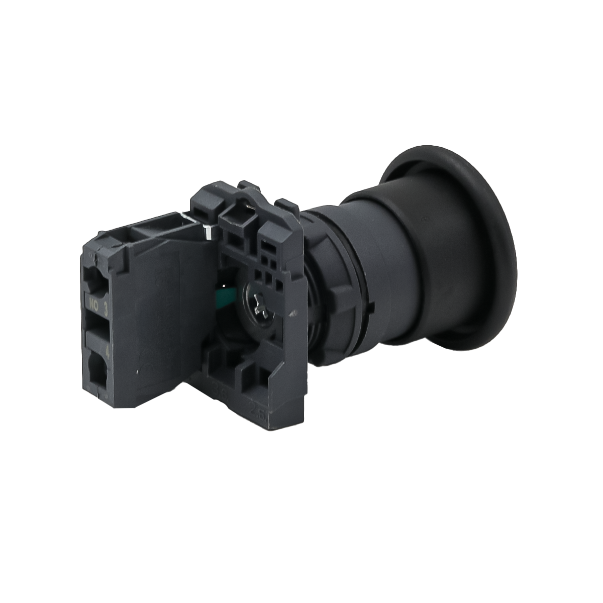 MTB5-AC21 MTB5-AC21 - Кнопка грибовидная черная, 40 мм, пружиный возврат, 1NO, IP65, пластик