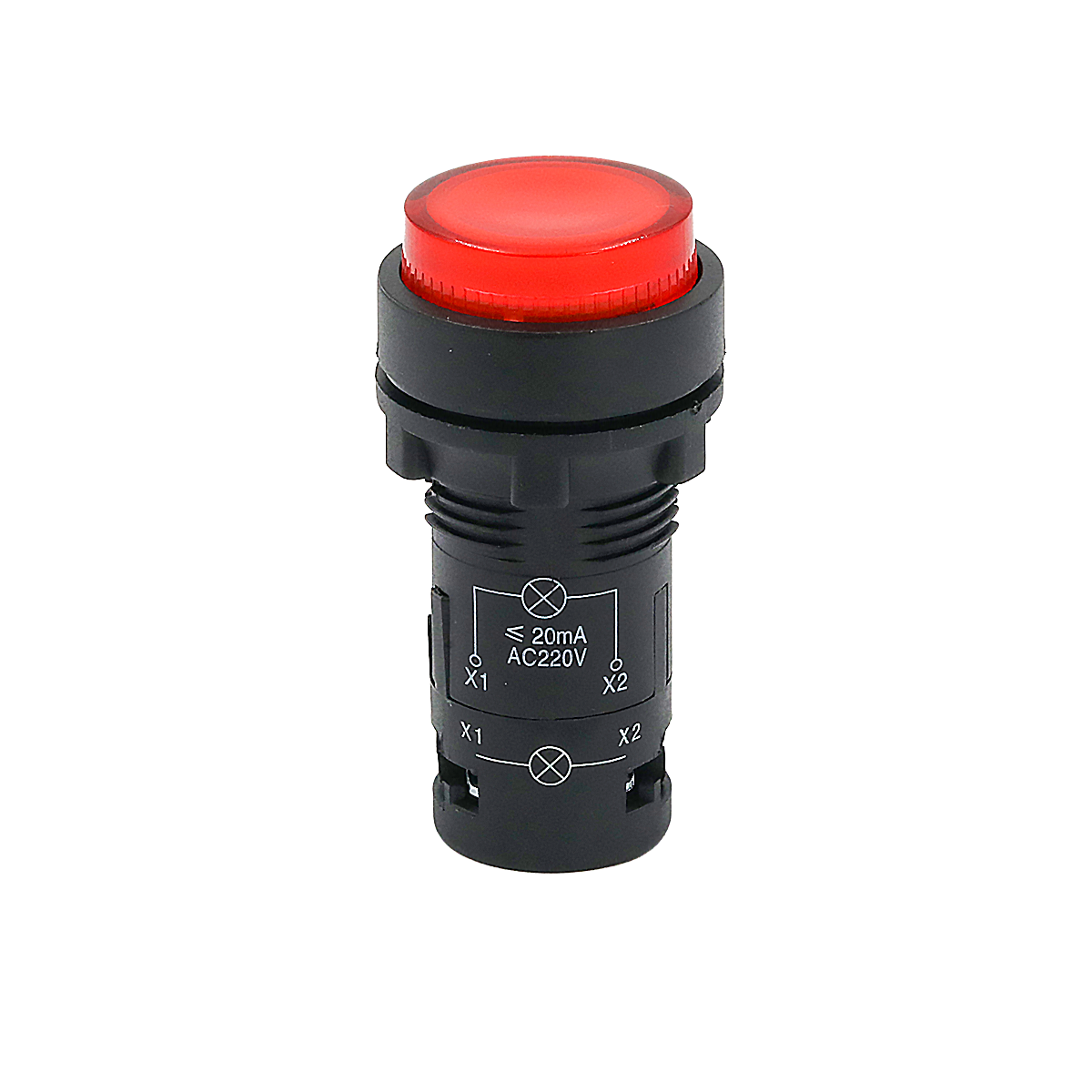 MTB7-EW34626 MTB7-EW34626 - Кнопка красная выступающая с подсветкой, 1NС, 220V AC, IP54, пластик