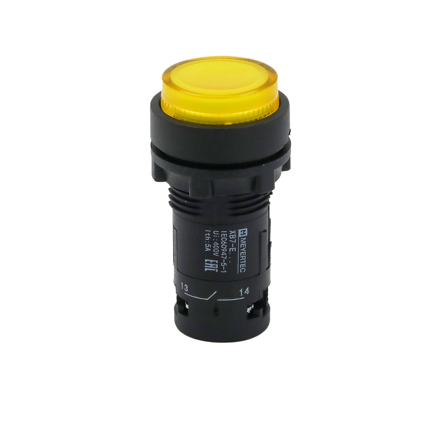 MTB7-EW35611 MTB7-EW35611 - Кнопка желтая выступающая с подсветкой, 1NO, 24V AC/DC, IP54, пластик