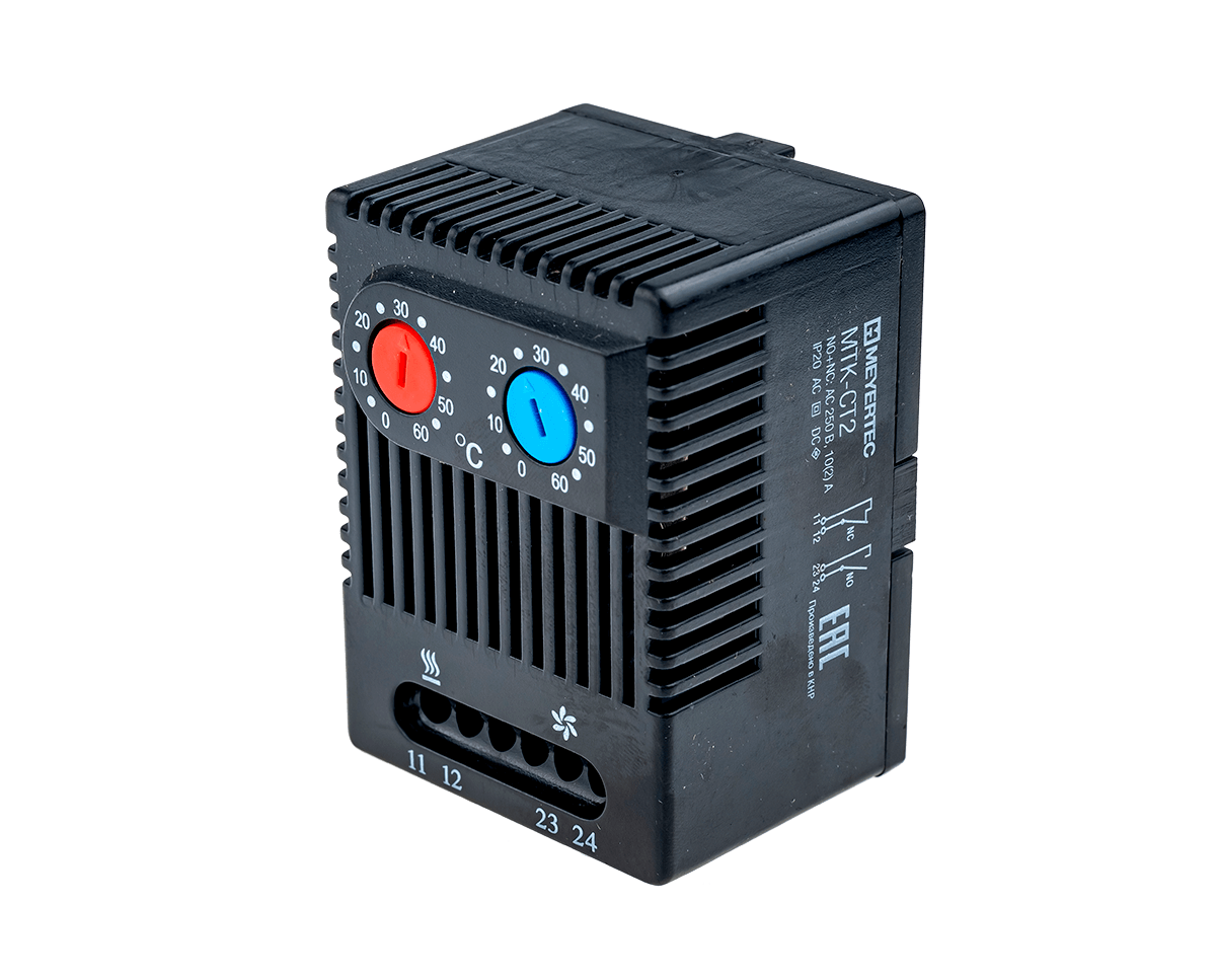 MTK-CT2 MTK-CT2 - Термостат 1NO+1NC, для вентиляторов и нагревателей