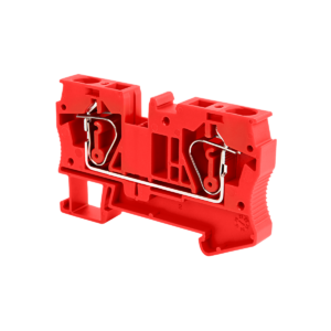 MTS-6RD - Клемма пружинная проходная, 6 мм², красная