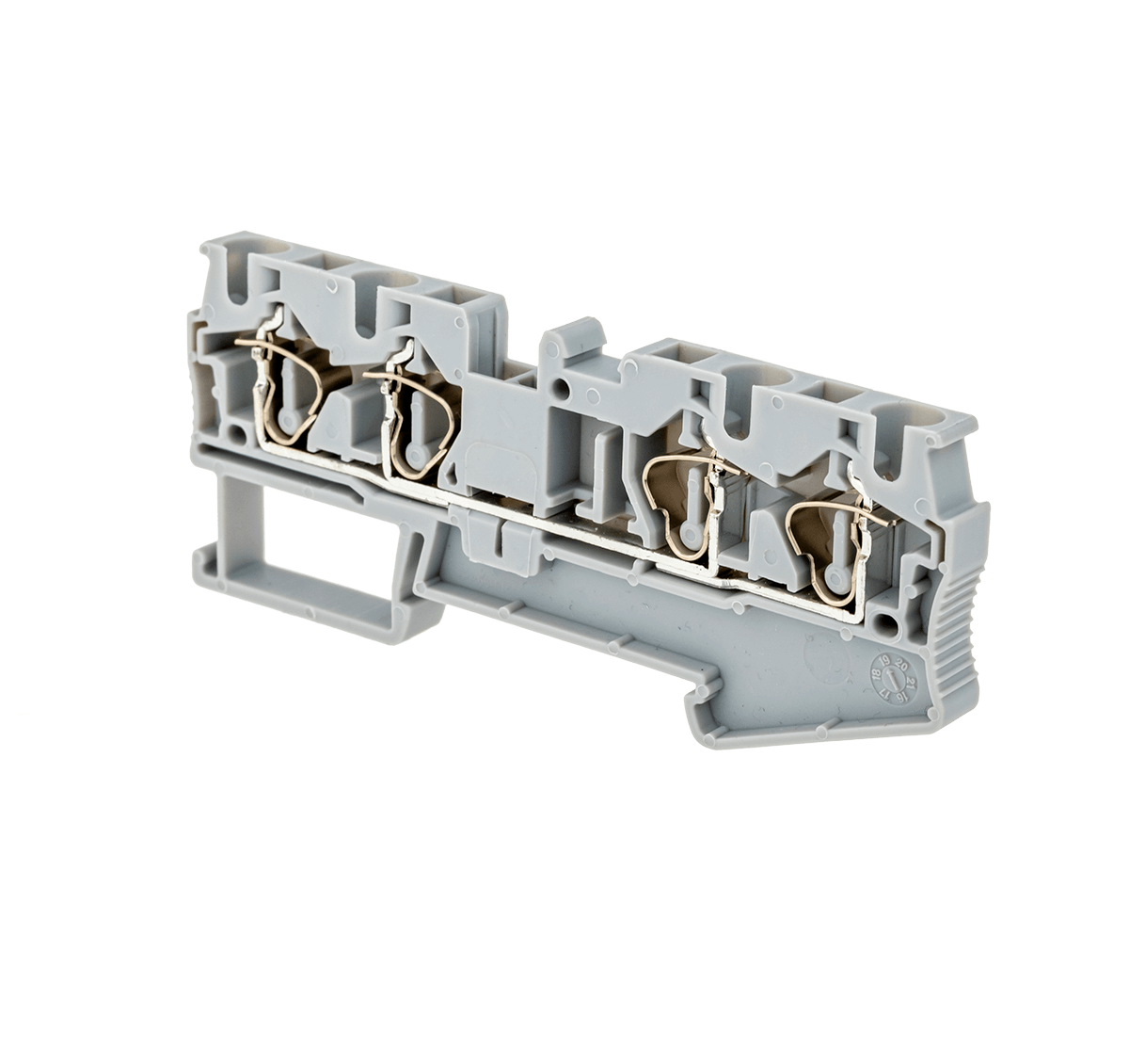 MTS-FO4 MTS-FO4 - Клемма пружинная четырехпроводная, 4 мм², серая