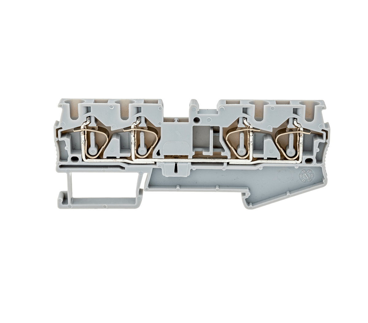 MTS-FO4 MTS-FO4 - Клемма пружинная четырехпроводная, 4 мм², серая