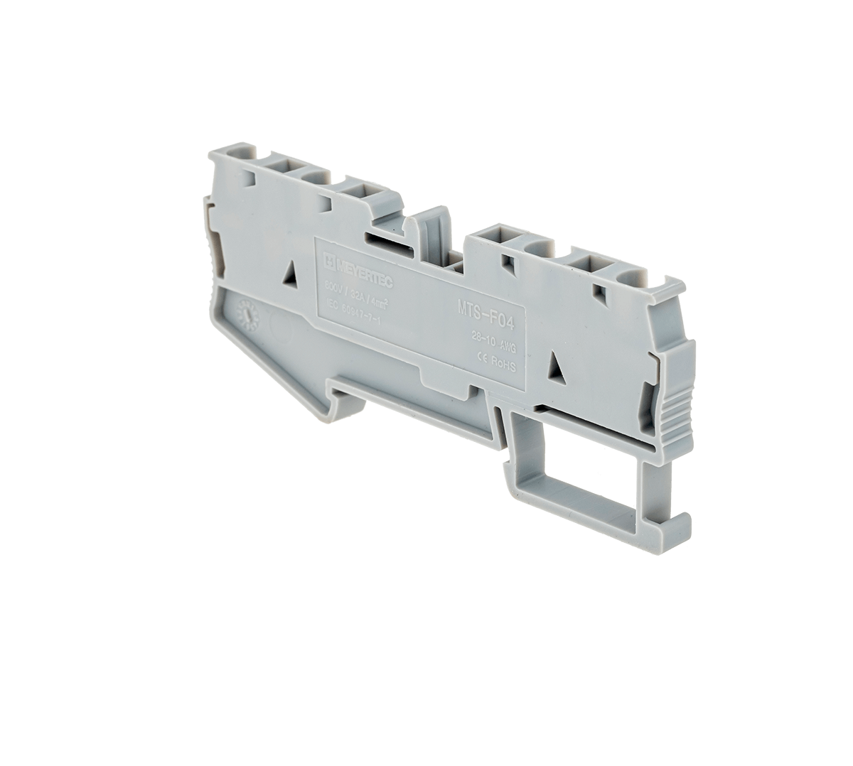 MTS-FO4 MTS-FO4 - Клемма пружинная четырехпроводная, 4 мм², серая