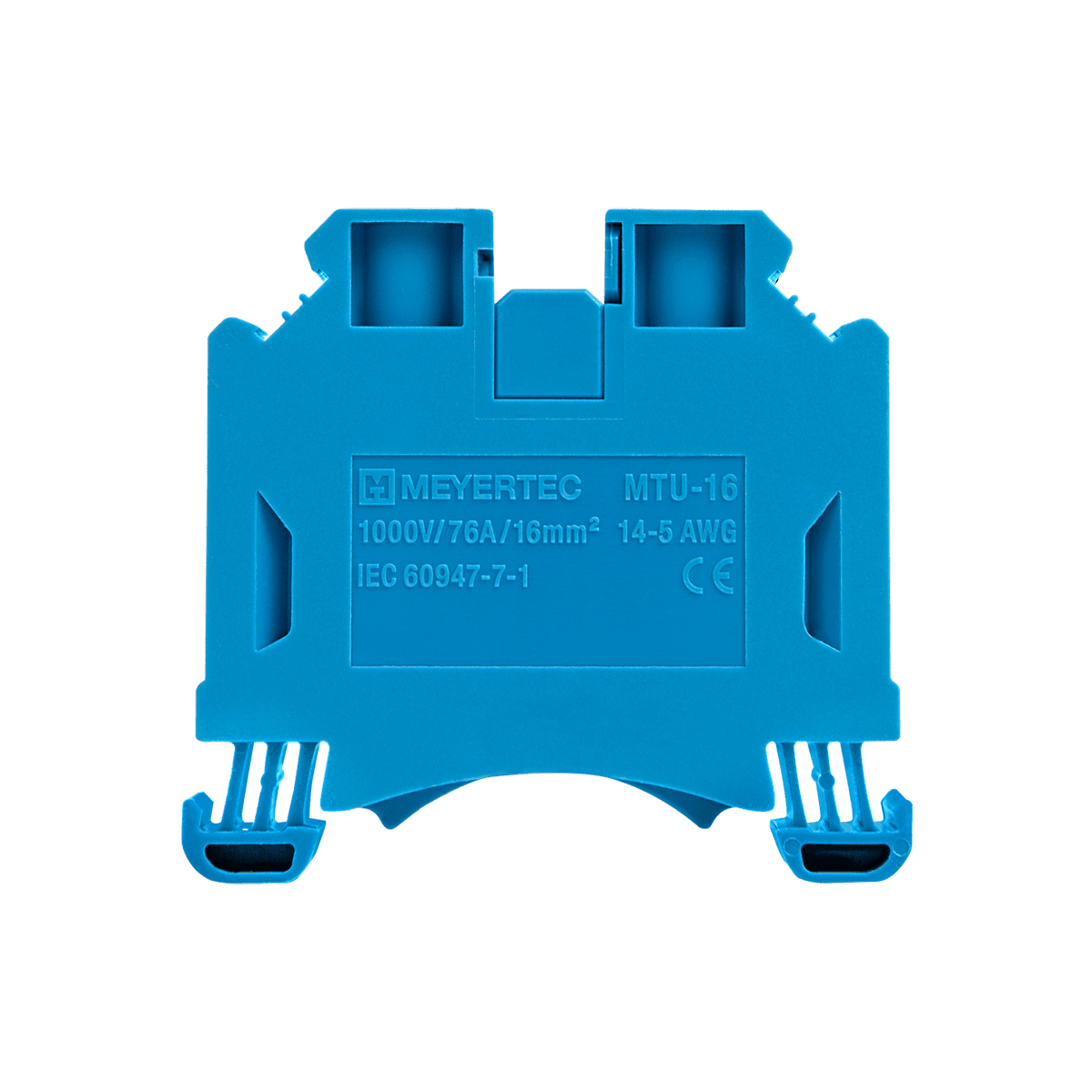 MTU-16BL MTU-16BL - Клемма винтовая проходная, 16 мм², синяя