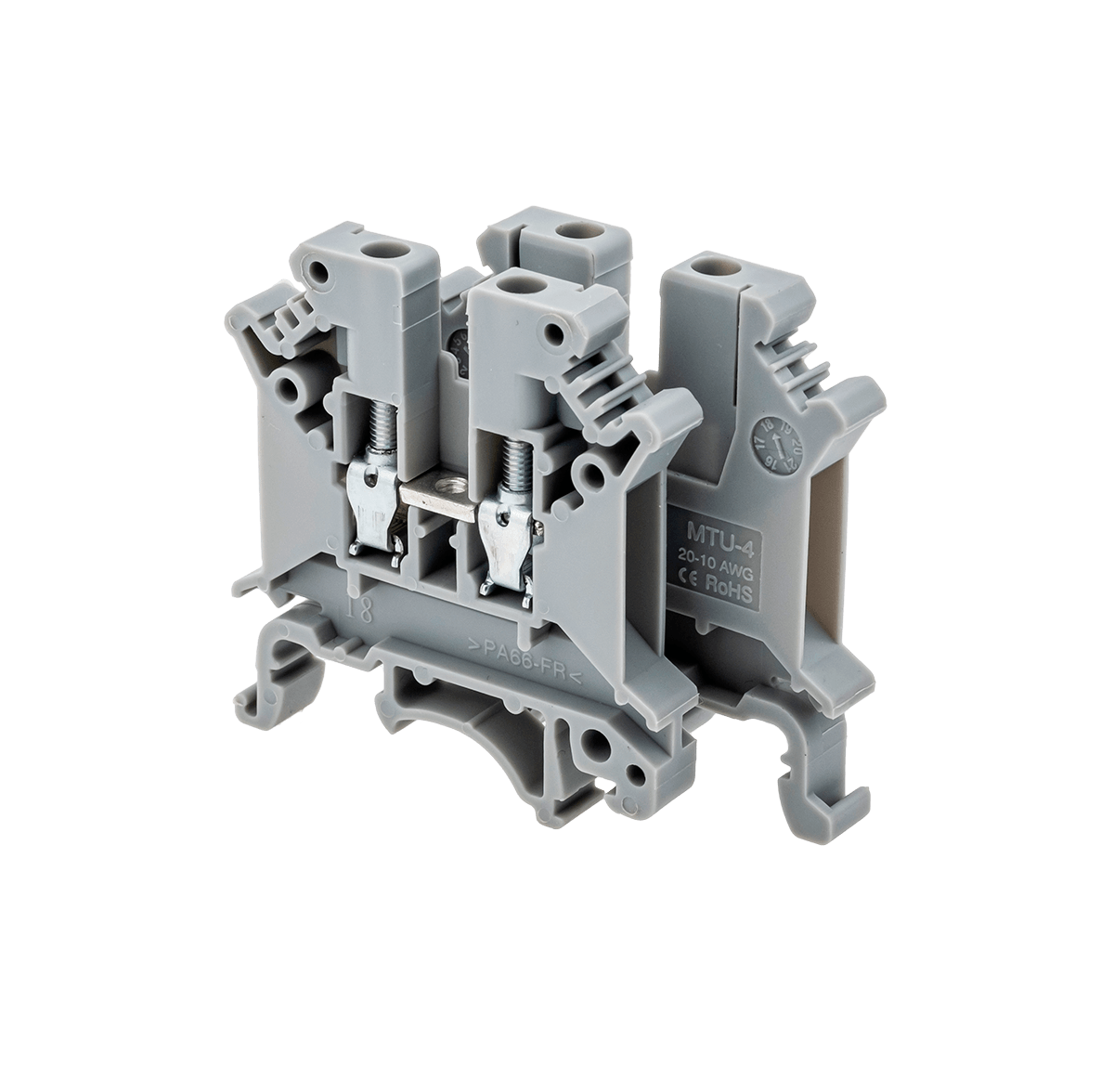 MTU-4 MTU-4 - Клемма винтовая проходная, 4 мм², серая