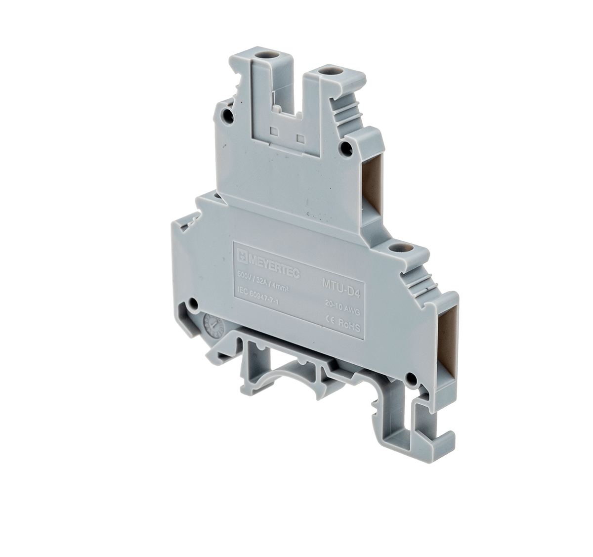 MTU-D4 MTU-D4 - Клемма винтовая двухуровневая, 4 мм², серая