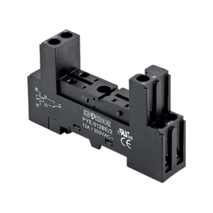 PYF-012BE/2 - 2-ярусная колодка с винтовыми клеммами для 1-конт. реле, черная