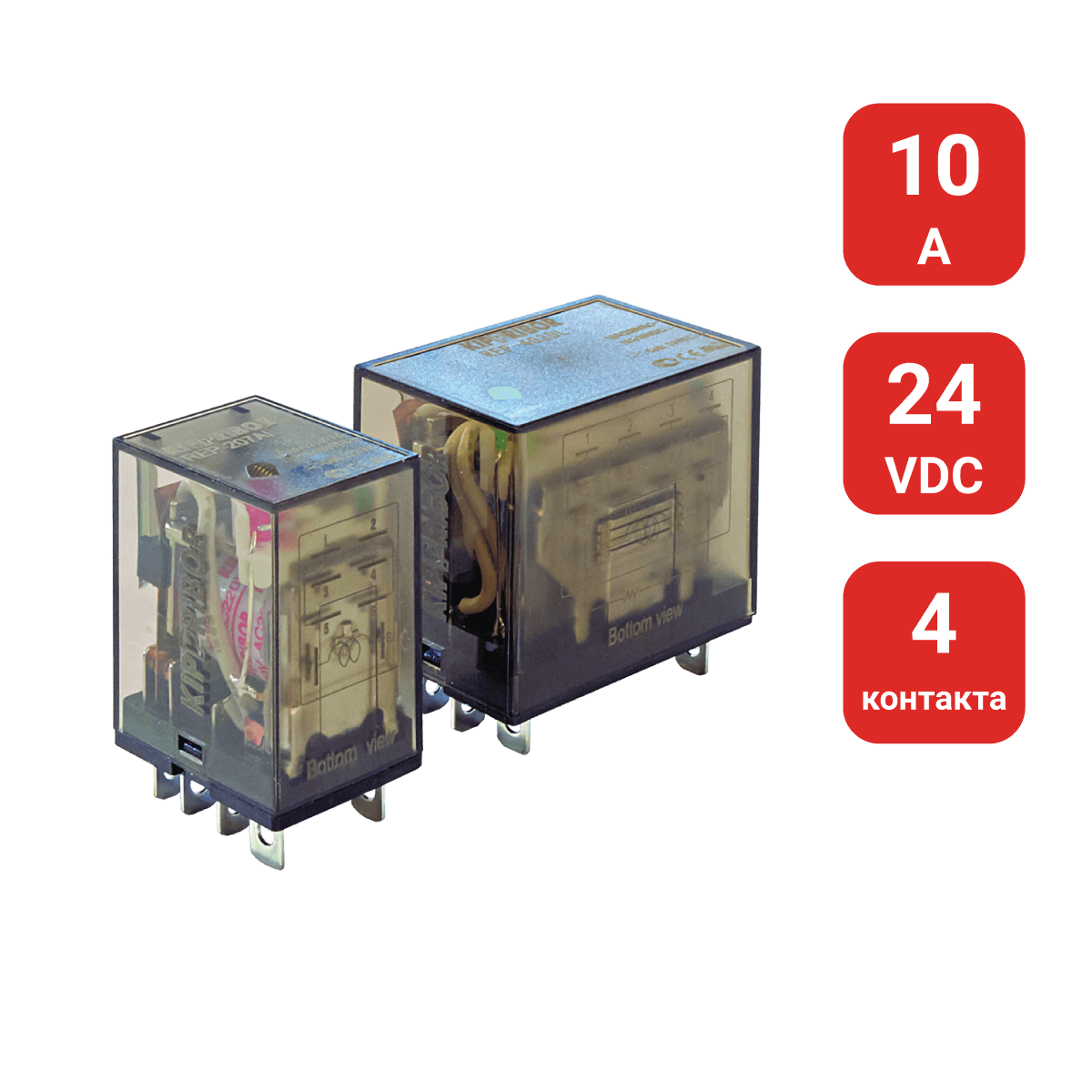 REP-403.DL REP-403.DL - 4-конт. реле, 24VDC, ток 10А, LED-индикатор