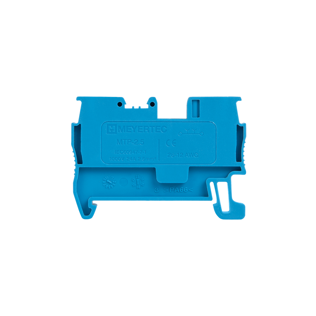 MTP-2.5BL MTP-2.5BL - Клемма push-in проходная, 2.5 мм², синяя