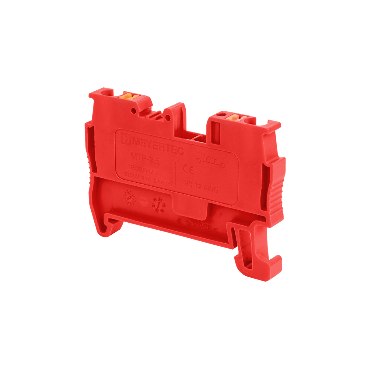 MTP-2.5RD MTP-2.5RD - Клемма push-in проходная, 2.5 мм², красная
