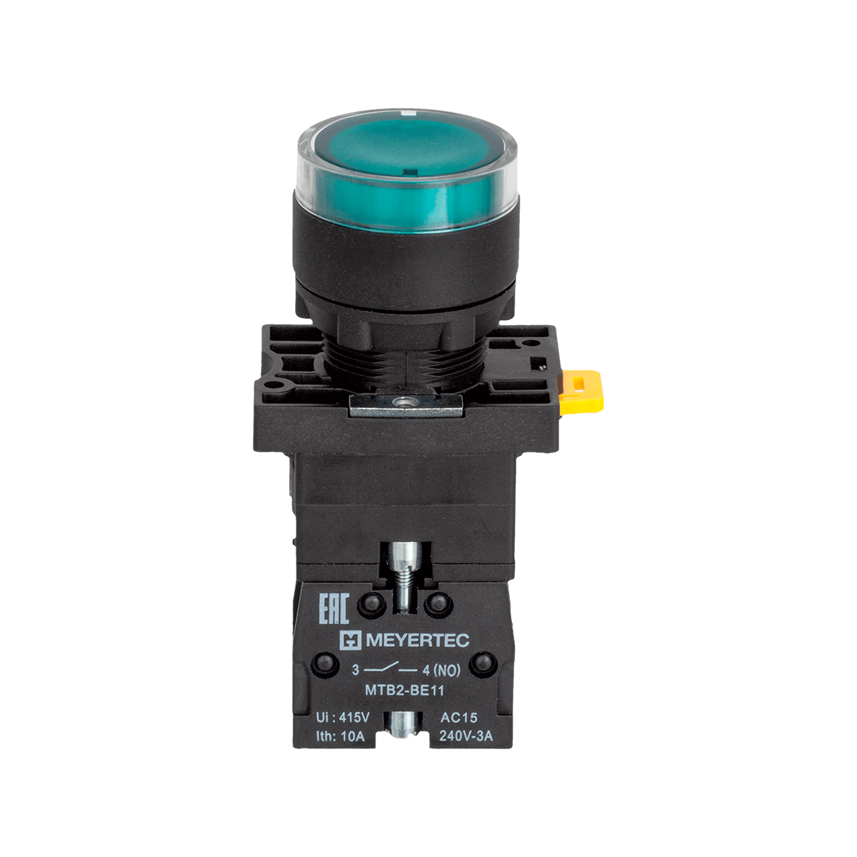 MTB2-EW33611 MTB2-EW33611 - Кнопка зеленая с подсветкой, 1NO, 24V AC/DC, IP54, пластик