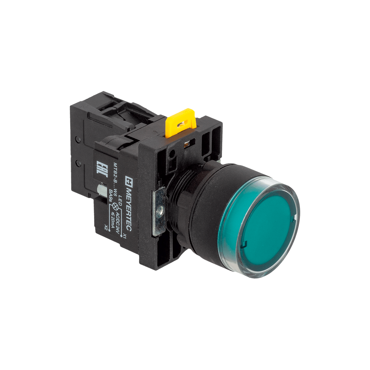 MTB2-EW33611 MTB2-EW33611 - Кнопка зеленая с подсветкой, 1NO, 24V AC/DC, IP54, пластик