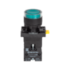 MTB2-EW33613 - Кнопка зеленая с подсветкой, 1NO, 220V AC/DC, IP54, пластик