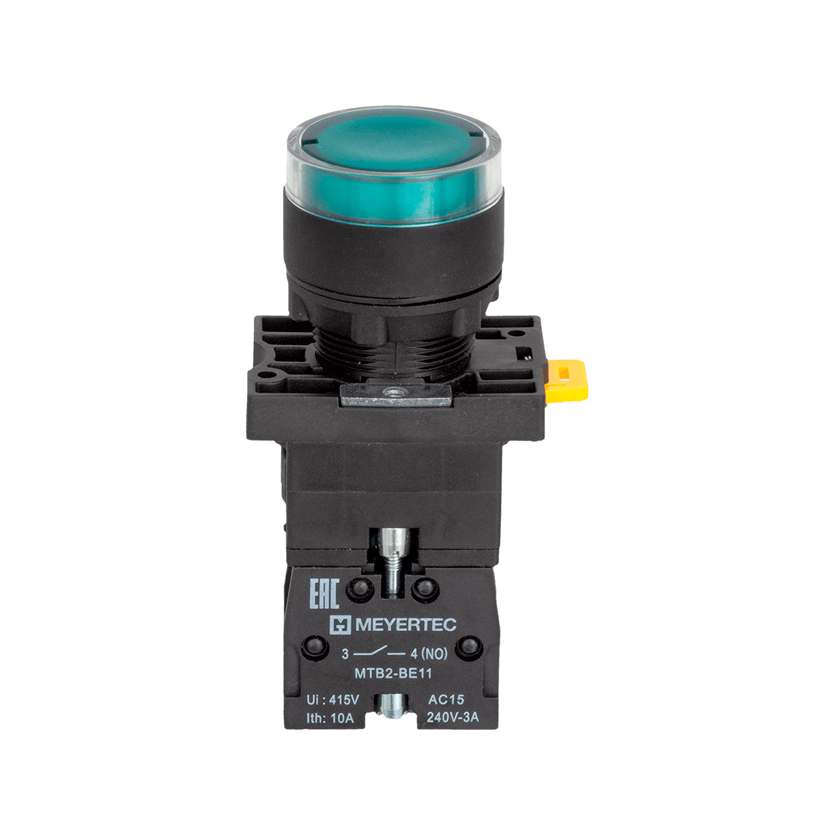 MTB2-EW33613 MTB2-EW33613 - Кнопка зеленая с подсветкой, 1NO, 220V AC/DC, IP54, пластик