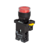 MTB2-EW34621 - Кнопка красная с подсветкой, 1NС, 24V AC/DC, IP54, пластик