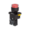 MTB2-EW34623 - Кнопка красная с подсветкой, 1NС, 220V AC/DC, IP54, пластик