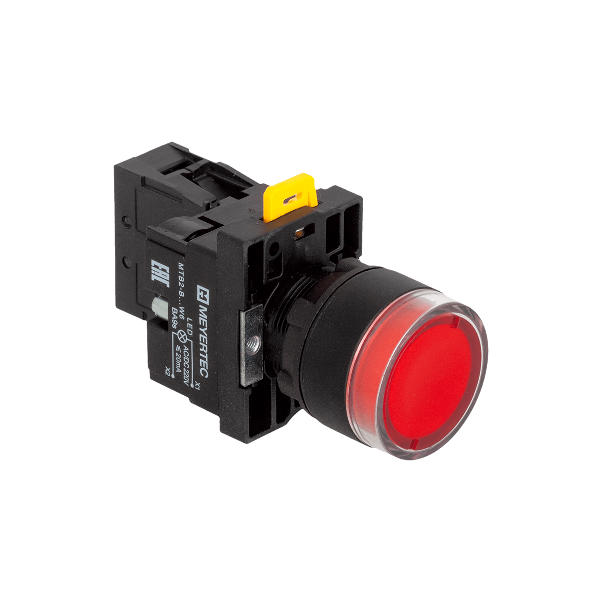 MTB2-EW34623 MTB2-EW34623 - Кнопка красная с подсветкой, 1NС, 220V AC/DC, IP54, пластик