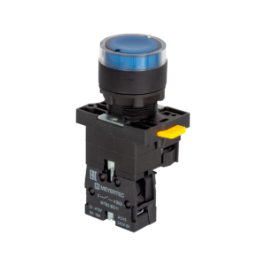 MTB2-EW36613 - Кнопка синяя с подсветкой, 1NO, 220V AC/DC, IP54, пластик