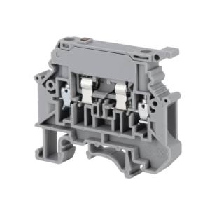 MTU-4F24 - Клемма винтовая с держателем предохранителя, 4 мм², с индикацией 24В, серая